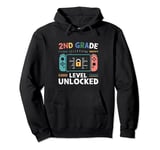 Kids Game Gaming 2nd Grade Level Unlocked First Day Boys Pullover Hoodie