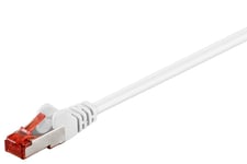 GOOBAY Patchk. CAT6 SSTP RJ45 wh 50,0m