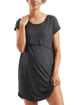 Ripe Dreamy Lounge Maternity & Nursing Dress, Granite