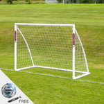 Samba 8ft x 6ft Trainer Football Goal with Locking System - Size 4