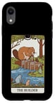 iPhone XR Fun Tarot Card The Builder Beaver Building Spiritual Reader Case