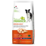 Økonomipakke 2 x 12 kg Trainer Natural Medium & Maxi - Medium kylling, ris, aloe vera