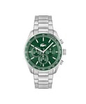 Lacoste Chronograph Quartz Watch for Men Boston Collection with Stainless Steel Bracelet - 2011346