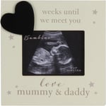 Bambino Countdown Baby Scan Frame-Weeks Until We Meet You-Love Mummy and Daddy 