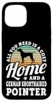 iPhone 15 Cozy Home And A German Shorthaired Pointer Dog Short Haired Case