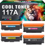 Cool Toner Cartouche 117A de Compatible avec HP Color Laser MFP 178nw 179fnw 150nw 150a 178nwg 179fwg 178 179 150 W2070A W2071A W2072A W2073A 117A Encre (Noir Cyan Jaune Magenta Pack de 4)