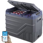 VEVOR Réfrigérateur Portable à Compression 40 L Double Zone, Mini Frigo de Voiture 12/24 V CC et 100-240 V CA, Glacière -20 °C à 20 °C Température Réglable, pour Camion Bateau Maison Camping