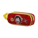 One Piece Luffy-Trousse 3D Double, Rouge