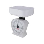 5KG WHITE KITCHEN WEIGHING MEASURING SCALE FOOD COOKING BAKING WITH BOWEL 9490