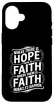 iPhone 16 Where there is hope there is faith christian black women Case