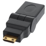 HDMI til Mini HDMI 180 grader vinkel adapter