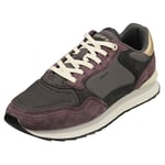 HOFF Gulfport Womens Black Purple Fashion Trainers - 4 UK