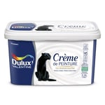 Crème de peinture Dulux Valentine satin blanc