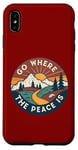 iPhone XS Max Funny Outdoor Camping Go Where The Peace Is Men Women Camper Case