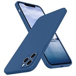 SURPHY Coque en Silicone Compatible avec iPhone 11 Pro, Caoutchouc Silicone Cover avec Bord Plat (Protection Individuelle pour Chaque Objectif) Housse Étui pour iPhone 11 Pro 5,8“ (Brouillard Bleu)