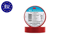 Isolation Bande 15mm x 0.15mm X 10m PVC Temflex™ 165, Rouge, 3M