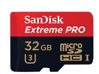 SanDisk Extreme Pro - Carte mémoire flash - 32 Go - UHS Class 3 / Class10 - microSDHC UHS-I