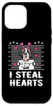 iPhone 12 Pro Max I Steal Hearts Valentine St Bernard Dog Funny Valentines Day Case