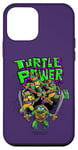 Coque pour iPhone 12 mini Teenage Mutant Ninja Turtles: Mutant Mayhem Retro Group