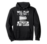 Xylophone Music Xylophone Player Play For Free Xylophonist Pullover Hoodie