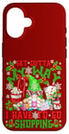 iPhone 16 Cute Christmas Shopping Gnome For Women Funny Friday Saying Case