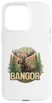 Coque pour iPhone 15 Pro Max Bangor Maine Moose Vacances en plein air Été Automne Randonnée Nature