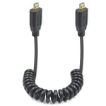 8K Cable Enroulemicro Hdmi 2.1,48Gbps Cablemicro Hdmimale Amale Extremement Fin Pour Televiseurs Hd,Camescopes,Joueurs De Jeux Et Tout Autre Appareil Avec Un Portmicro Hdmi -1.2M