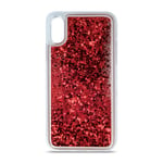 COQUE RIGIDE LIQUIDE PAILLETTES GLITTER POUR SAMSUNG S10 PLUS G975 ROUGE