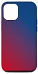 iPhone 13 Pro Red to Blue Gradient Aesthetic Ombre Vintage Dark Red & Blue Case