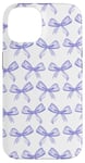 iPhone 14 Aesthetic Coquette Lilac Bows in Watercolor Case