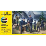 Heller - Starter Kit French Mountain Troopsmaquette Figurine Starter Kit French Mountain Troops |Heller|57223| 1:35 Maquette Char Promo Figurine Miniature