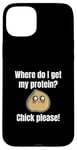 Coque pour iPhone 15 Plus Where Do I Get My Protein? Chick Please Végétaliens