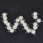 Lot de 20 Diodes électroluminescentes, 1 w, 1watt, blanc, 6000k, 100-110lm, ampoule électroluminescente, 1 W