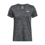 Under Armour Tech SSV - Solid, T-shirt de sport confortable pour femme, T-Shirt manches courtes avec col en V