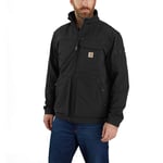 Carhartt Mens Super Dux Mock Neck Water Repellent Jacket - Black Nylon - Size Small