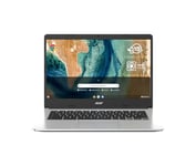 Acer Chromebook 315 CB315-3H-C7HM, Ordinateur Portable 15,6'' HD, PC Portable (Intel Celeron N4120, RAM 4 Go, 128 Go eMMC, UHD Graphics, Chrome OS), Laptop Gris, Clavier AZERTY (Français)