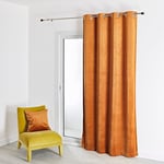 HomeMaison.com Rideau Velours Uni - Cognac - 135 X 260 cm