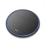 Kurphy 15W Ultra-thin Phone Wireless Fast Charger Portable QI Wireless Charger for Android Bright Aluminum Alloy D30