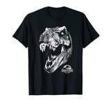 Jurassic Park T-Rex White Head Roaring T-Shirt