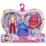 Disney Princesses - Mini Poupees Royal Clips Cendrillon Et Son Prince - 8 Cm, Multicolore