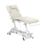 physa Elektrisk massagebänk - 3 motorer 250 kg Vit