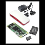 Raspberry Pi Zero W Kit, Starter 64GB microSD, Case, Strømadapter