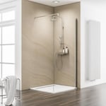 Paroi de douche à l'italienne - Schulte - Walk In Free - Verre 6mm transparent - 100x200cm