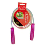 Idena 40198 Corde à sauter pour enfants avec poignées à picots scintillantes Couleurs vives Longueur 1,9 m Pour sports de loisir, jeux de mouvement et autres figures