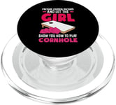 Move Over Boys Let The Girl Cornhole PopSockets PopGrip pour MagSafe