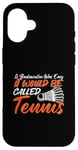 Coque pour iPhone 16 Jeu d'amour pour joueur de badminton