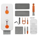 12 in 1 Keyboard Cleaning Kit, Multifunctional Electronic Cleaning Tool with Spray and Keycap Puller, Laptop Cleaning Kit for Phones Headphone Camera PC Monitor