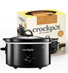 Crock-Pot CSC078 Slow Cooker 3.7L Removable Easy-Clean Ceramic Bowl  Black New