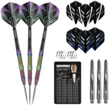 Winmau Tuscan 24g 90% Tungsten Urban Grip Darts Set