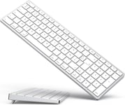 Clavier Bluetooth Sans Fil Pour Mac Os ¿ Disposition Azerty, Touches C Aux Pour Une Frappe Préc , Batterie Rechargeable, Autonomie Extra-Longue, Compatible Avec Imac/Macbook Pro/Mac Mini Ou Ipad